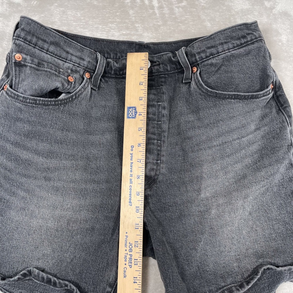 Levi's Women's 501 Shorts Denim Button Fly Casual 34 Gray - Picture 4 of 8